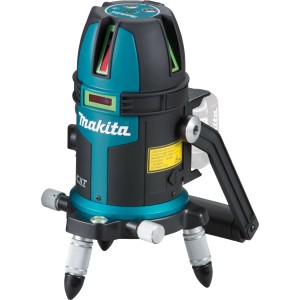Makita SK312GDZ Akku-Multi-Linienlaser mit grünen Laserlinien und Stativschraube.