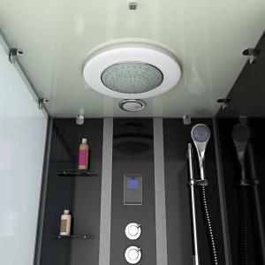 AcquaVapore Duschtempel 90x180 mit Whirlpool, Regendusche und Handbrause.