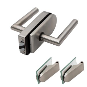 inova Glastür 834x1972mm Blockstreifen Komplettset mit Glastürbeschlag Conus