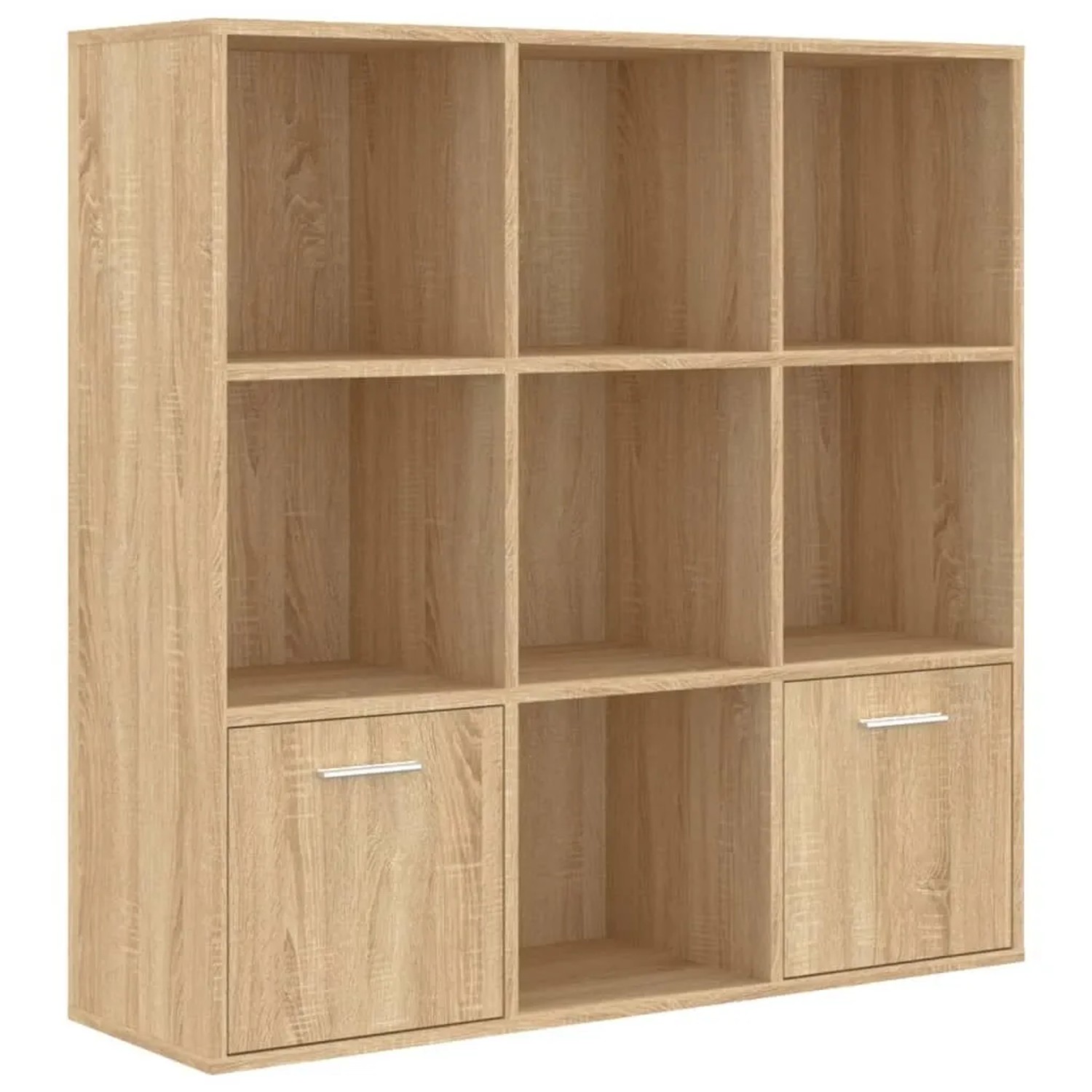 vidaXL Bücherregal Sonoma-Eiche 98x30x98 cm Holzwerkstoff 801119 günstig online kaufen