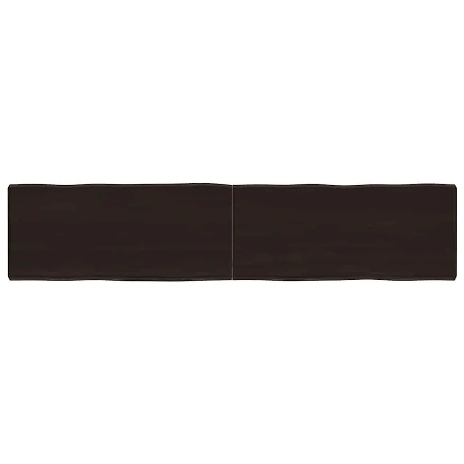 vidaXL Tischplatte 180x40x2-6 cm Massivholz Behandelt Baumkante 364041