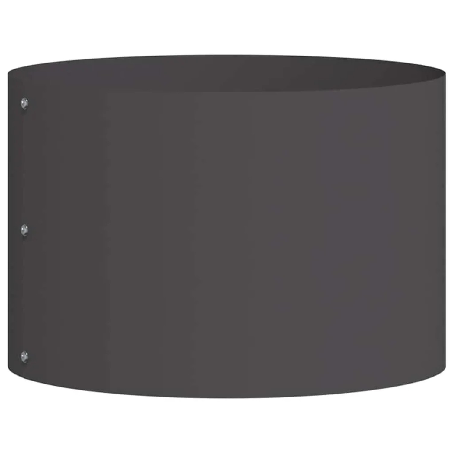 vidaXL Pflanzenring Schwarz 30 x 30 x 20 cm Kaltgewalzter Stahl 873592