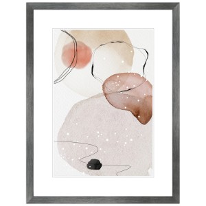 Moderner Bilderrahmen 40x50 cm in Metall-Optik für Fotos und Kunstdrucke.