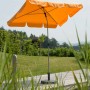 Schneider Balkonschirm Locarno, 180x120 cm, Mandarine, mit Knickfunktion für Balkon oder Terrasse.