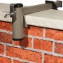 Videx Garden Sonnenschirmhalter für Mauerbrüstung, Aluminium, Ø 25mm.