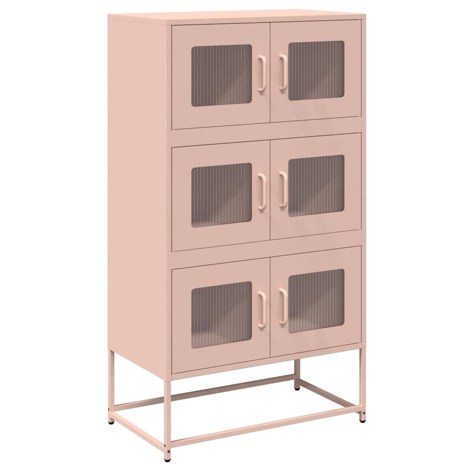 vidaXL Highboard Rosa 68x39x123 cm Stahl 853351 günstig online kaufen