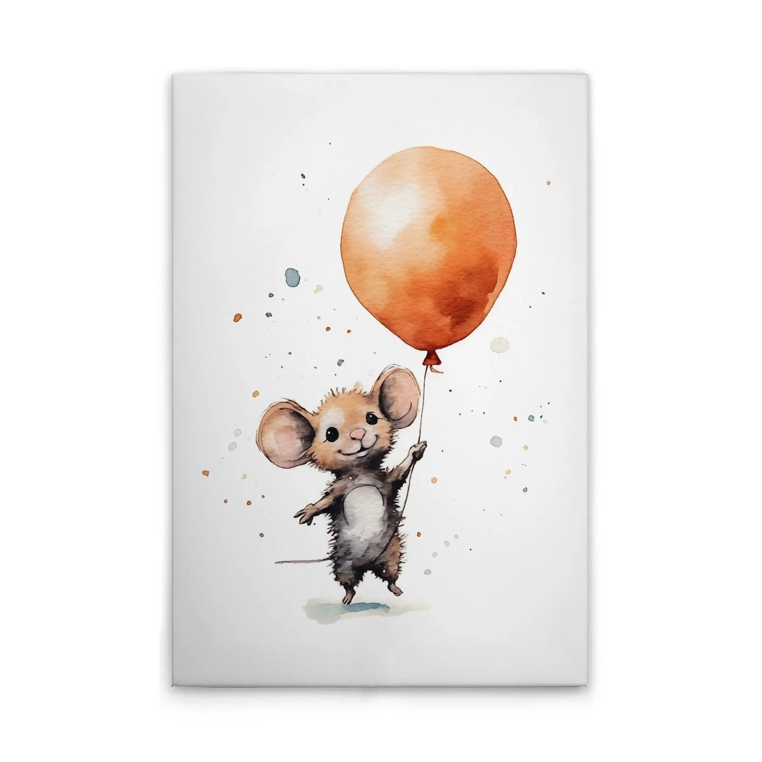 Tadessi Leinwandbild - M1-No.52199 - Niedliche Maus Orange - 30 x 45 cm - Querformat