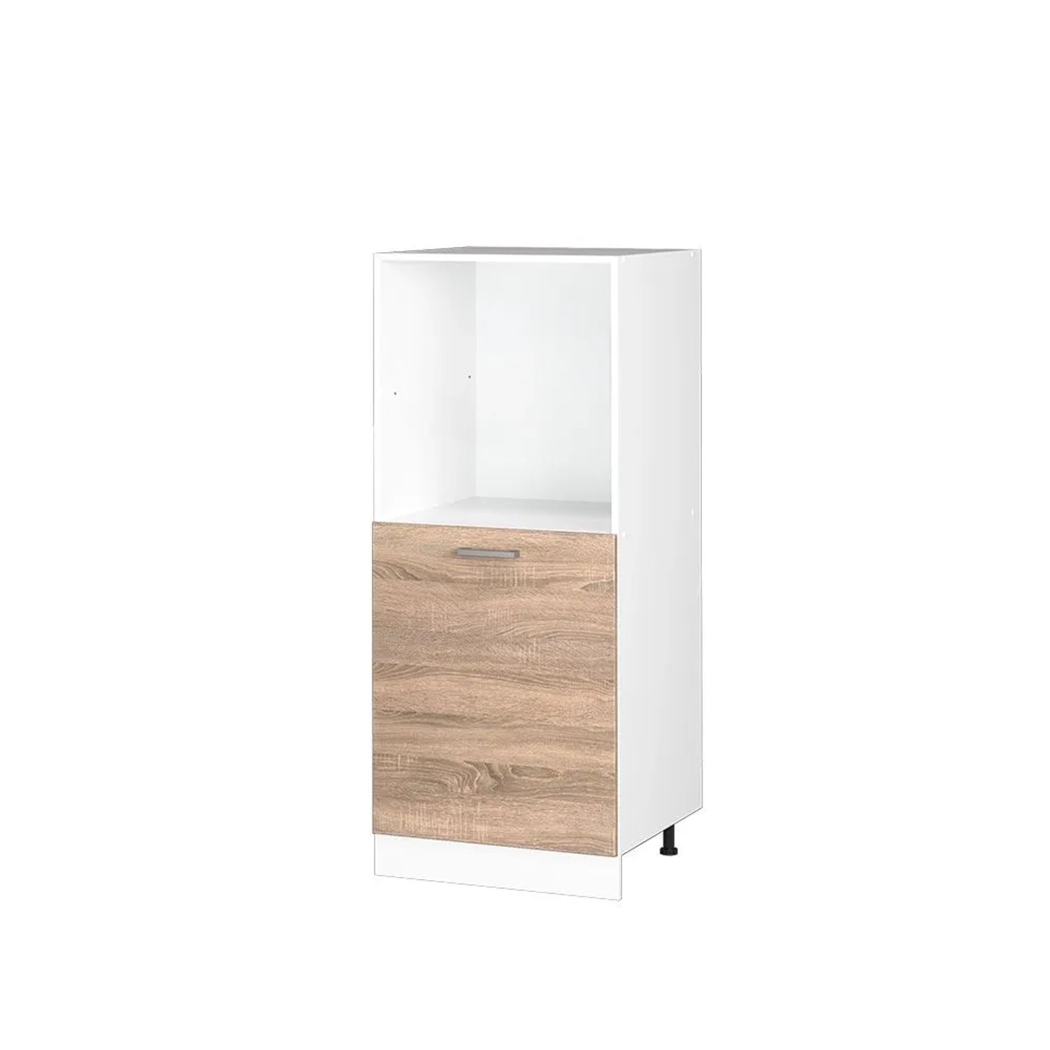 Vicco Herdumbauschrank R-Line Herdschrank Sonoma Weiß 60 cm