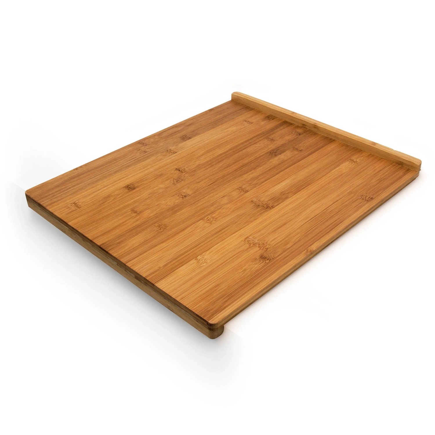 Relaxdays Tranchierbrett Bambus Natur Doppelkante 2,5 cm x 38 cm x 45 cm 1,7 kg