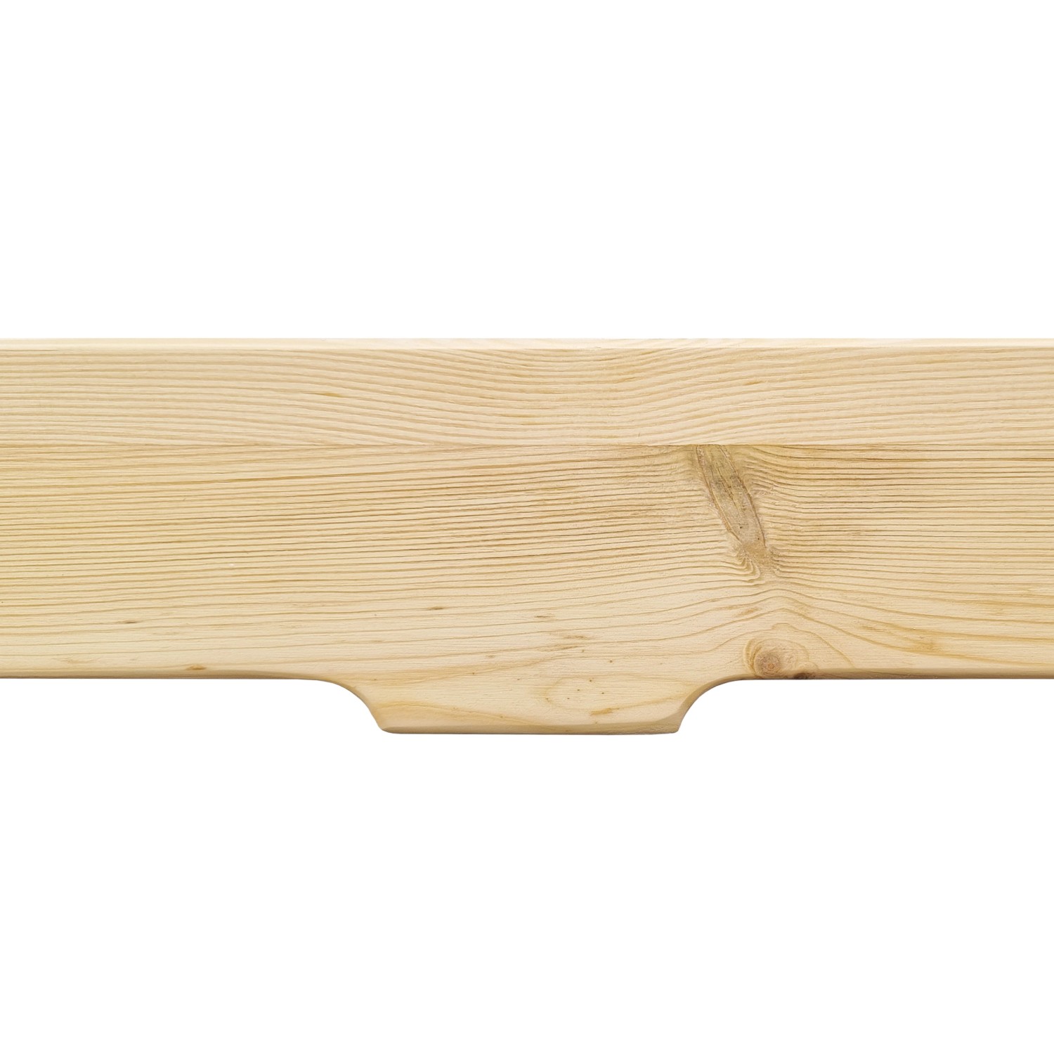 Detailaufnahme: Kiefer Massivholz vom Erst-Holz Futonbett, extra niedrig, 140x200 cm.