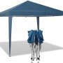 Blauer WOLTU Pop-Up Pavillon 3x3m, wasserdicht und mit Sonnenschutz.