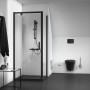 Schwarzes Ideal Standard Wand-WC Connect Air mit AquaBlade Technologie in modernem Badezimmer.