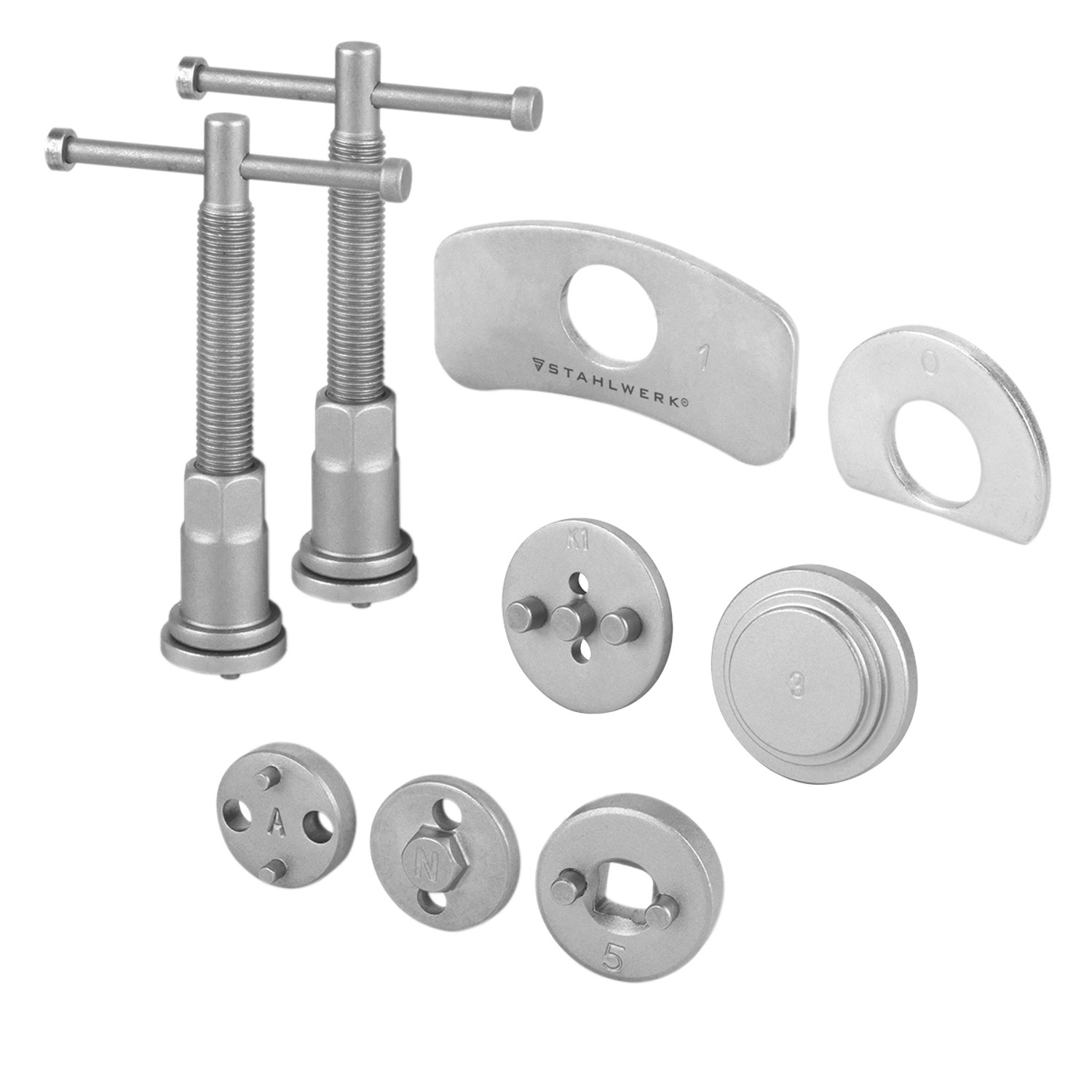 STAHLWERK Bremskolben Rücksteller Set, 22-teilig, für Autopflege und Bremsenwartung.