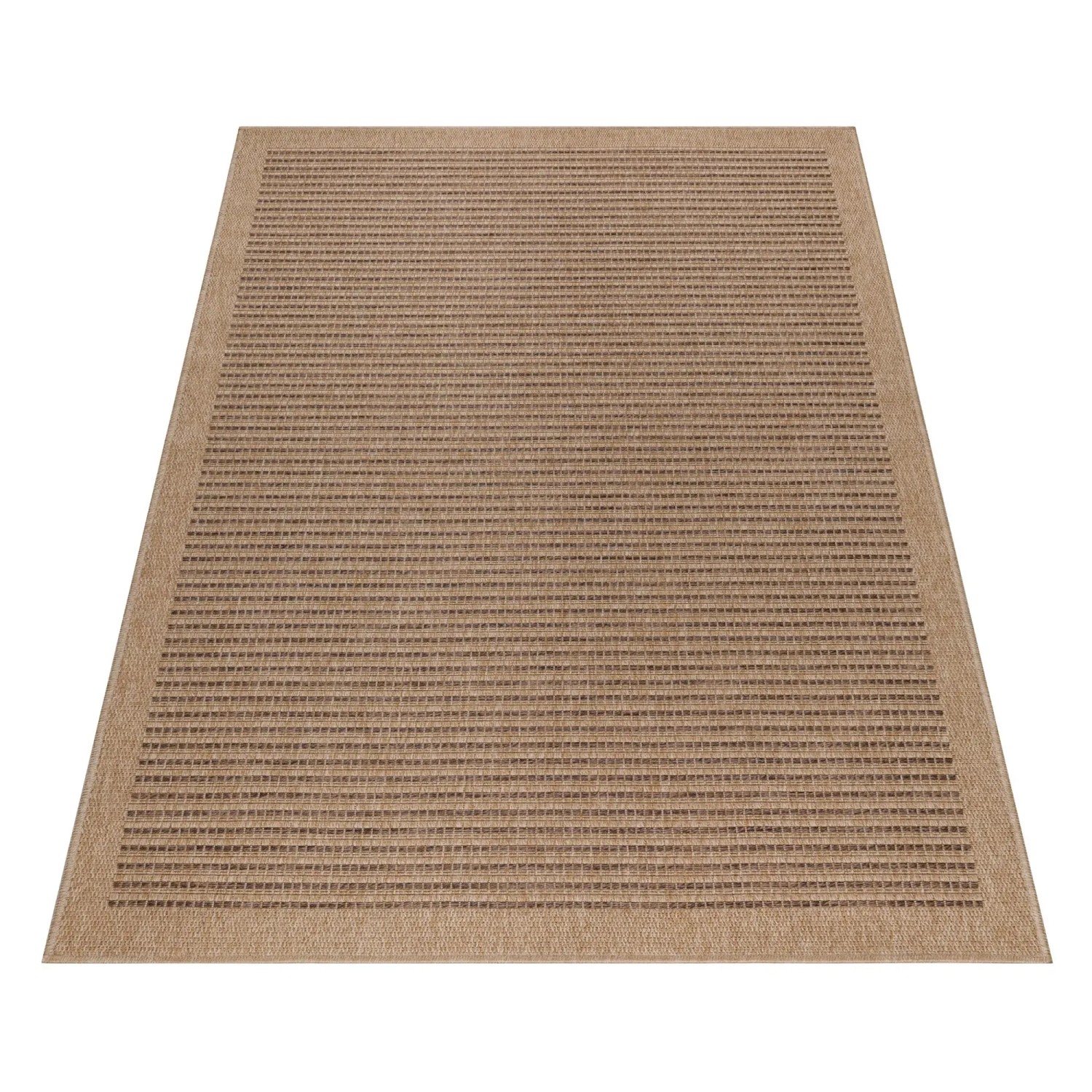 Ayyildiz Outdoor-Teppich Dhaka, schwarz, 80x250 cm. Wetterfester Teppich im Vintage Design.