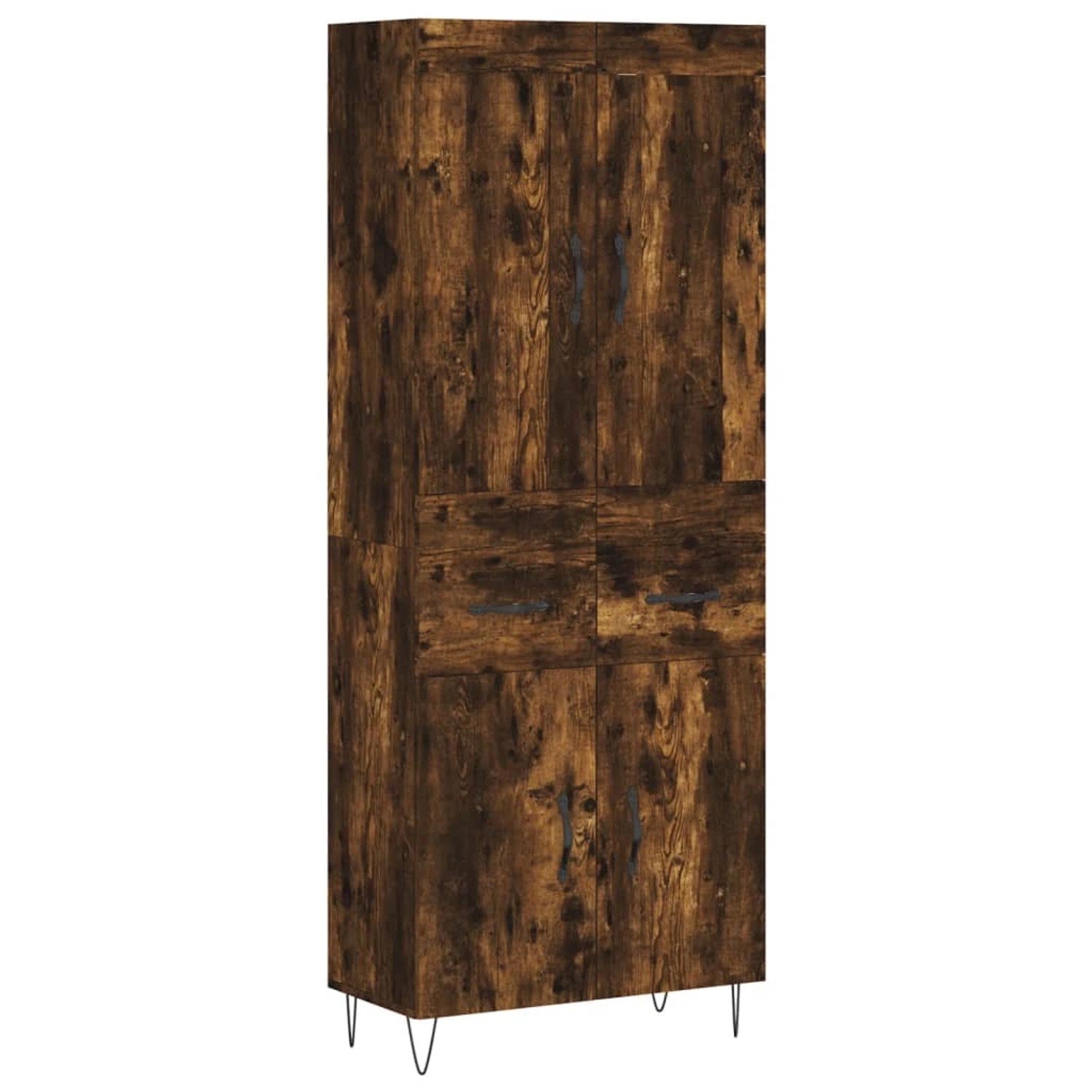 vidaXL Highboard Räuchereiche 69,5x34x180 cm Holzwerkstoff 3199910 günstig online kaufen