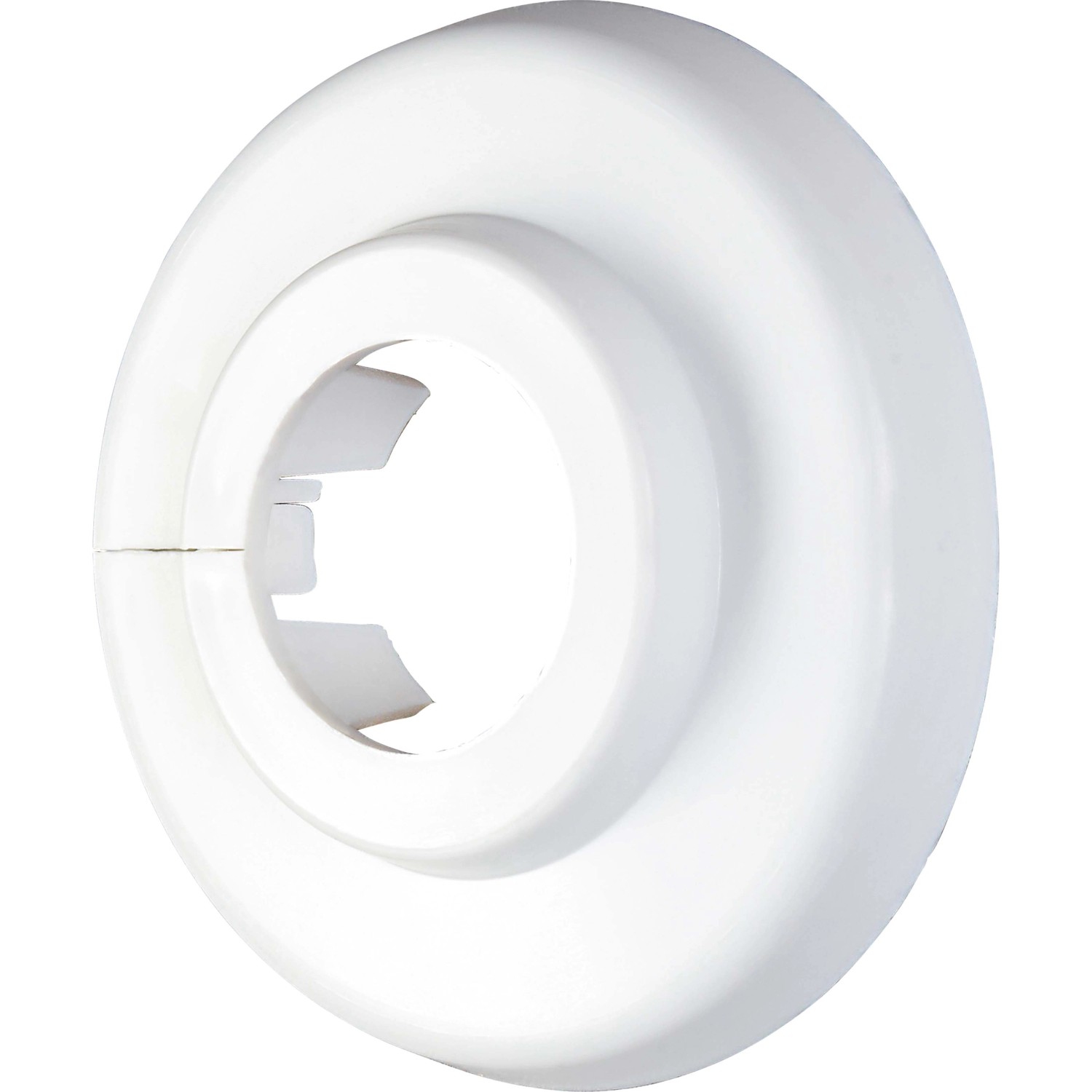 Scharnierrosette Ø 18 mm Weiß 10 Stück