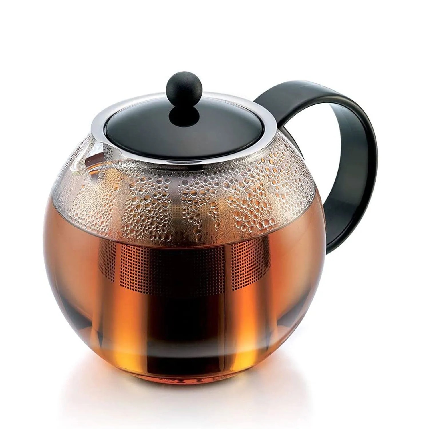 Bodum 1805 Assam Teebereiter Teekanne 1,0L Edelstahl Filter