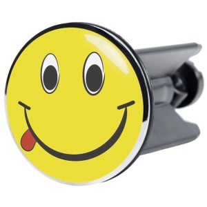 Sanilo Waschbeckenstöpsel mit Smiley-Motiv für handelsübliche Waschbecken.