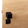 SOTECH Türdrückergarnitur CUBE Schwarz Rosette Profilzylinder Knauf mit Befestigungsmaterial_2