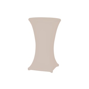Gardamo Stehtisch-Husse in Champagner, passend für Stehtische mit Ø 70-85 cm.