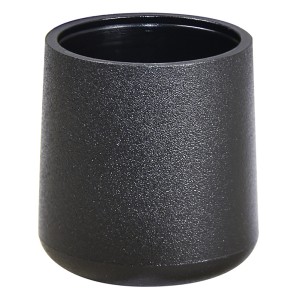 Schwarze Wagner Kappe EH 0616 für Stahlrohrmöbel, Ø 1,6 cm, 4er-Set.