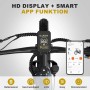 HITWAY E-Bike BK16 Lenker mit HD Display und Smartphone App. Zeigt Batteriestand, Geschwindigkeit, Gang, Kilometerstand.