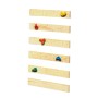 Kletterwand für Karibu Spielturm Lotti mit bunten Klettergriffen aus Kunststoff.