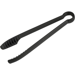 Fackelmann Grillzange, 32,5 cm, aus schwarzem Kunststoff. Grillutensil für einfaches Wenden.