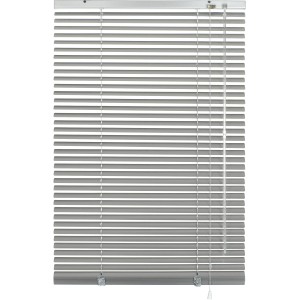 Gardinia Aluminium Jalousie, 70x175 cm, silberfarben, für Sicht- und Sonnenschutz.