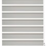 Gardinia Doppelrollo EasyFix, 90x150 cm, Grau, mit transparenten und blickdichten Streifen.