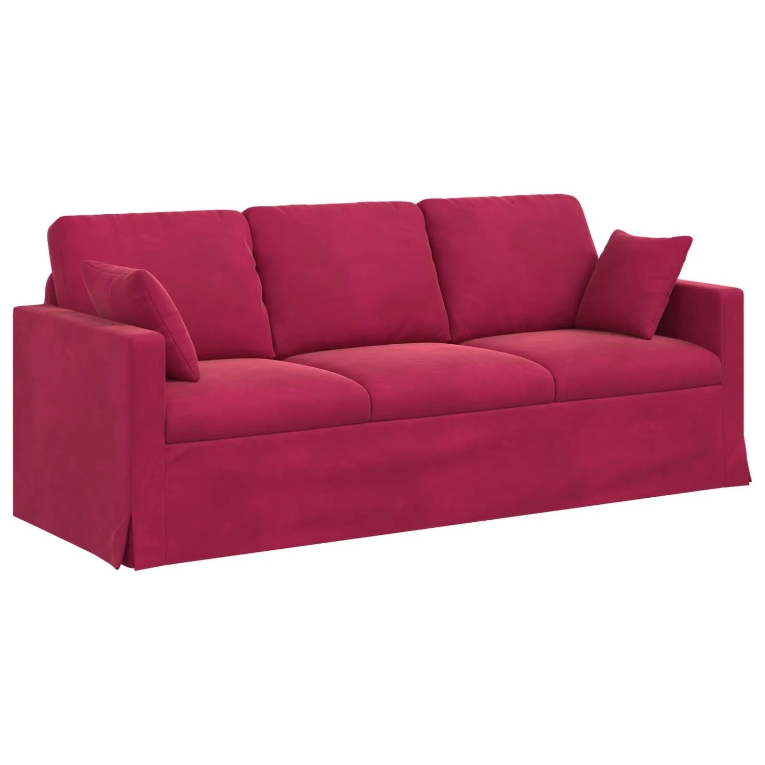 vidaXL Sofa Weinrot 198 x 78 x 80 cm Samt 42024436