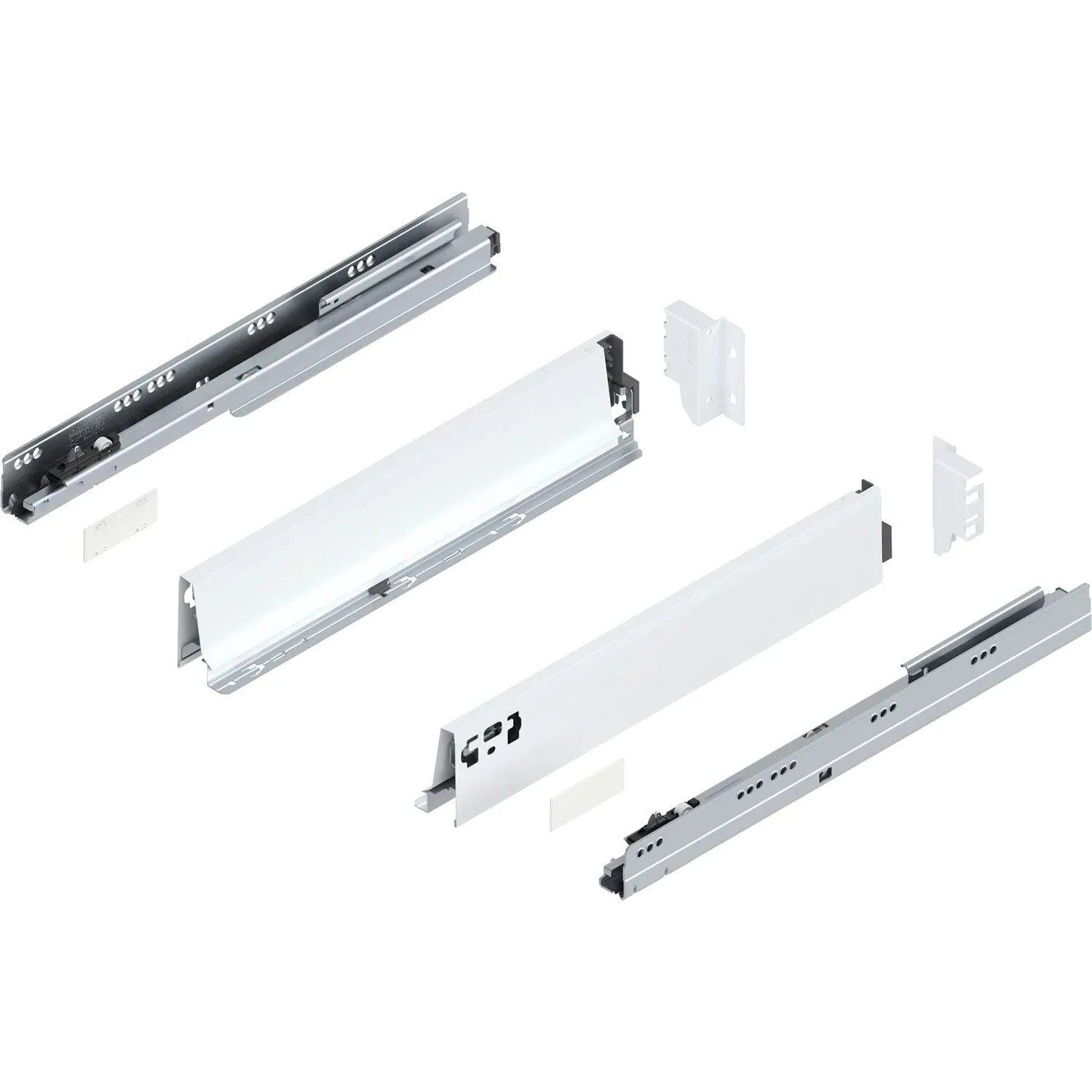 Blum Tandembox antaro M Vollauszug Blumotion 450 mm 65 kg Seidenweiß