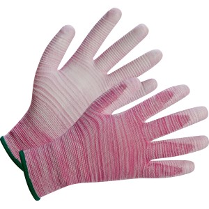 LUX Eco-Arbeitshandschuhe Gr. 8 Pink aus atmungsaktivem, elastischem Textil.