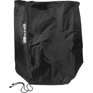 Schwarze Carus 62 Abdeckplane für Grills, Ø 64 cm, aus wetterfestem Impertex-Material.