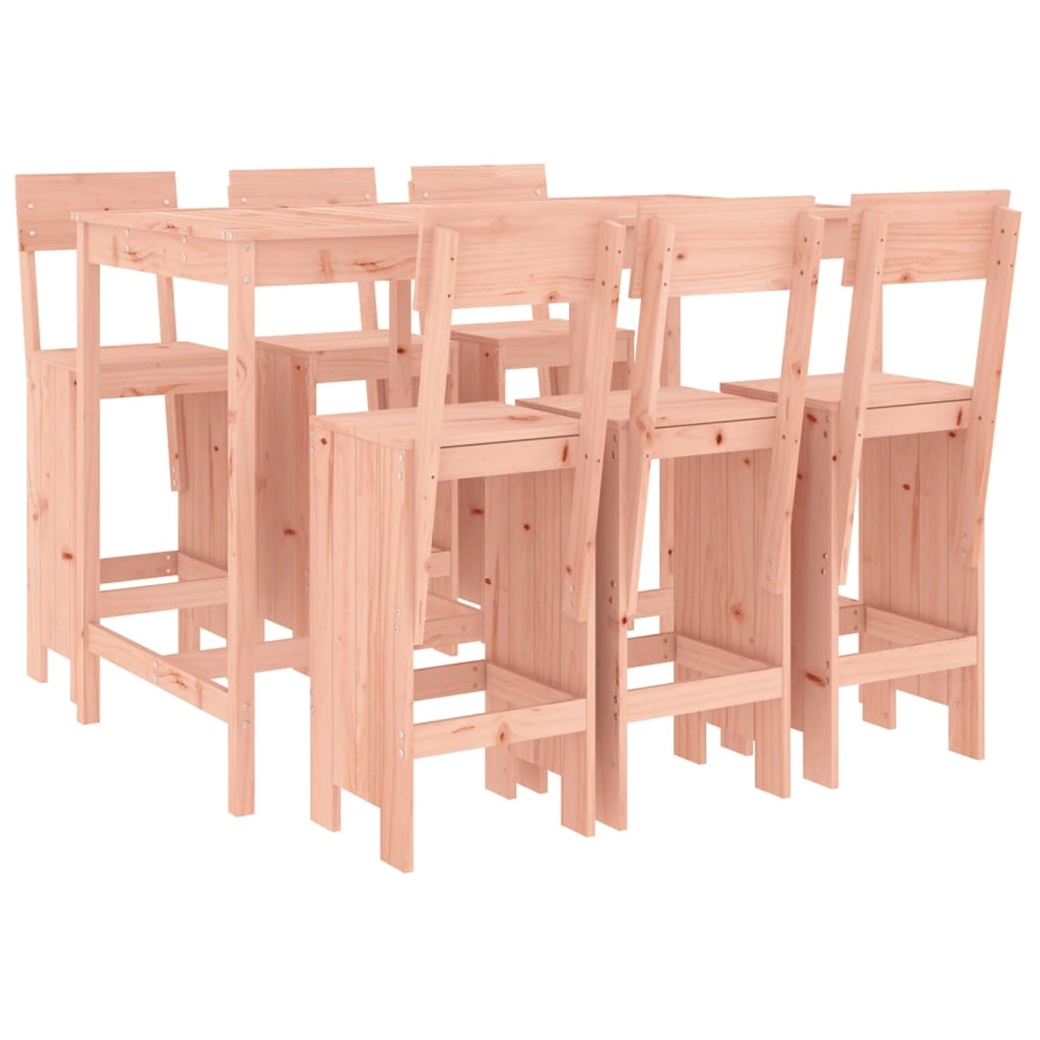 vidaXL 7-tlg Gartenbar-Set Massivholz Douglasie Modell 2