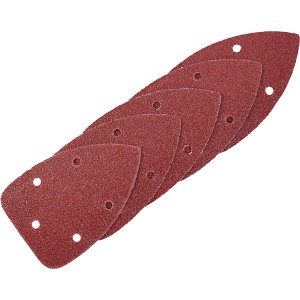 LUX Schleifauflagen für Dreieckschleifer, 100x140mm, K40, gelocht, 5 Stück