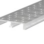 Eloxierte Aluminium Entwässerungsrinne Proside, 100x20x2000 mm, für Terrassen und Hausanschlüsse.