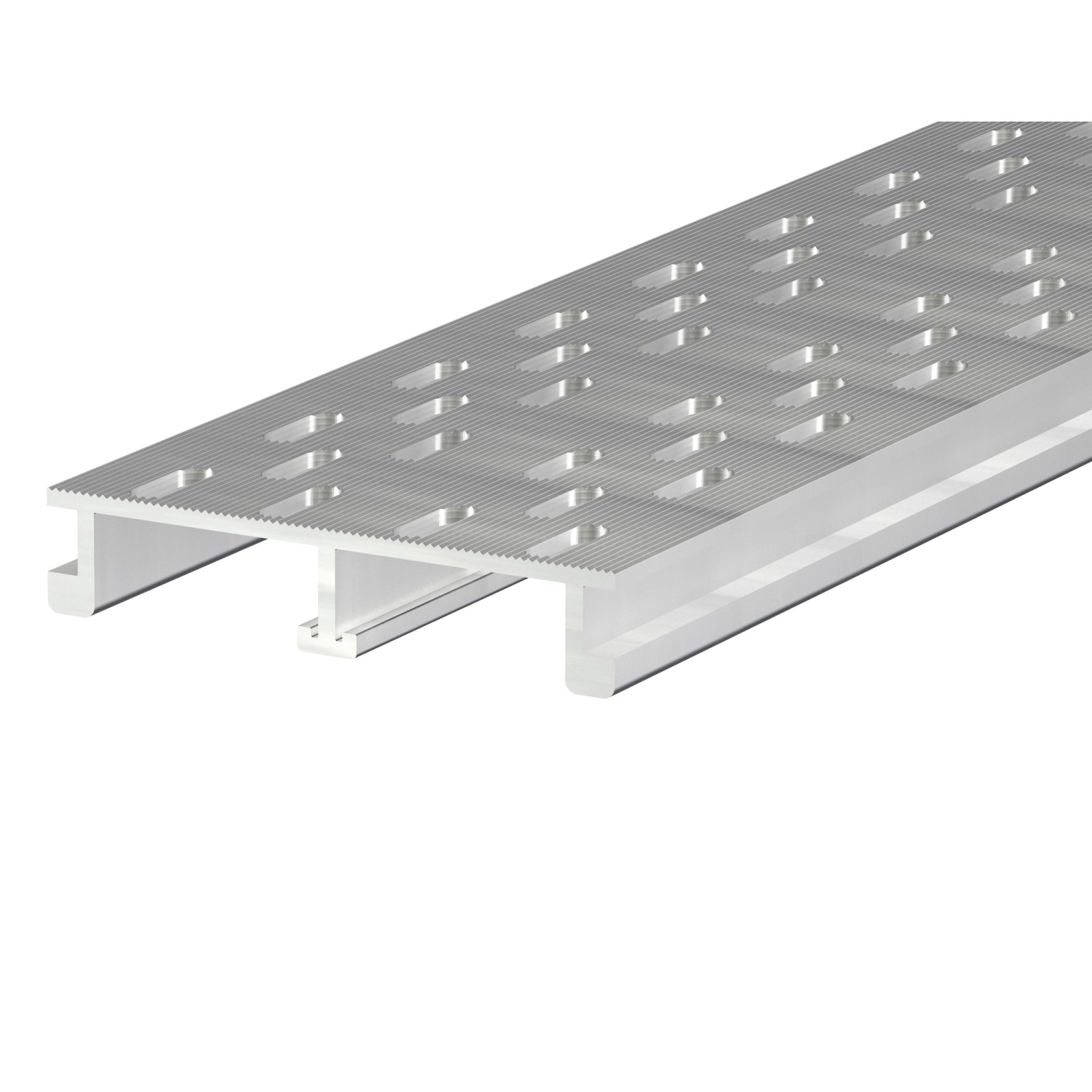 Entwässerungsrinne-Proside aus Aluminium 100 mm x 20 mm x 2000 mm Eloxiert