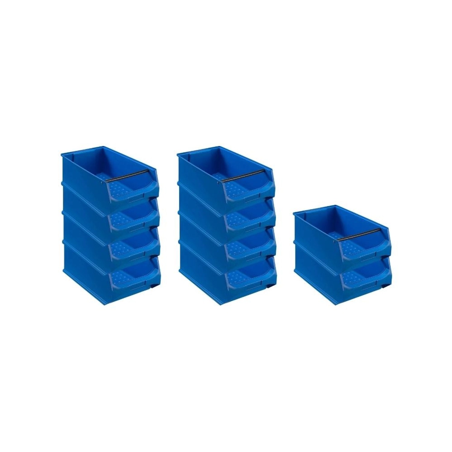 PROREGAL SparSet 10x Blaue Sichtlagerbox 5,1 mit Griffstange HxBxT 20 x 30 günstig online kaufen