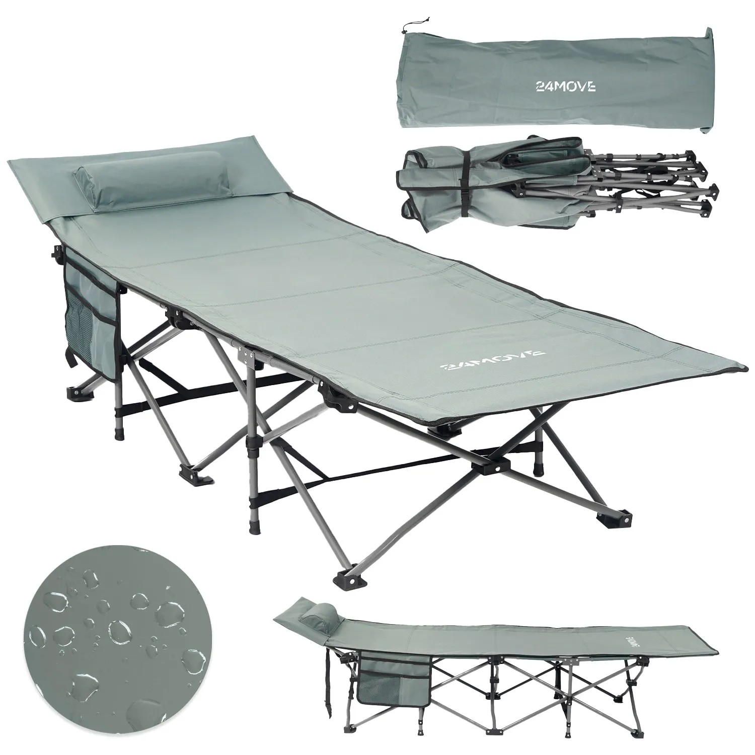 24MOVE Feldbett Campingbett Outdoor 150 kg faltbar kaufen bei OBI