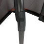 Detailaufnahme der grauen Campingliege Kevin XXL von Portal, Fokus auf Bein und Gestell.