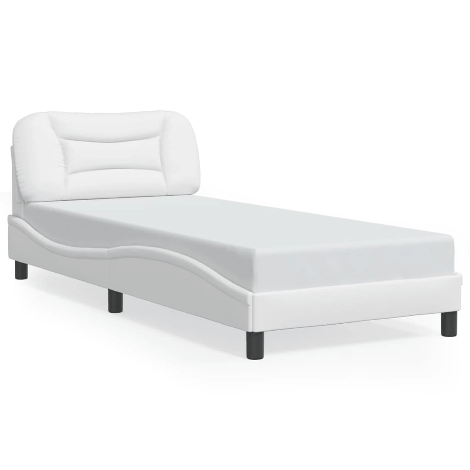 vidaXL Bettgestell ohne Matratze Hvar Weiß 90x190 cm Kunstleder 3207968 günstig online kaufen