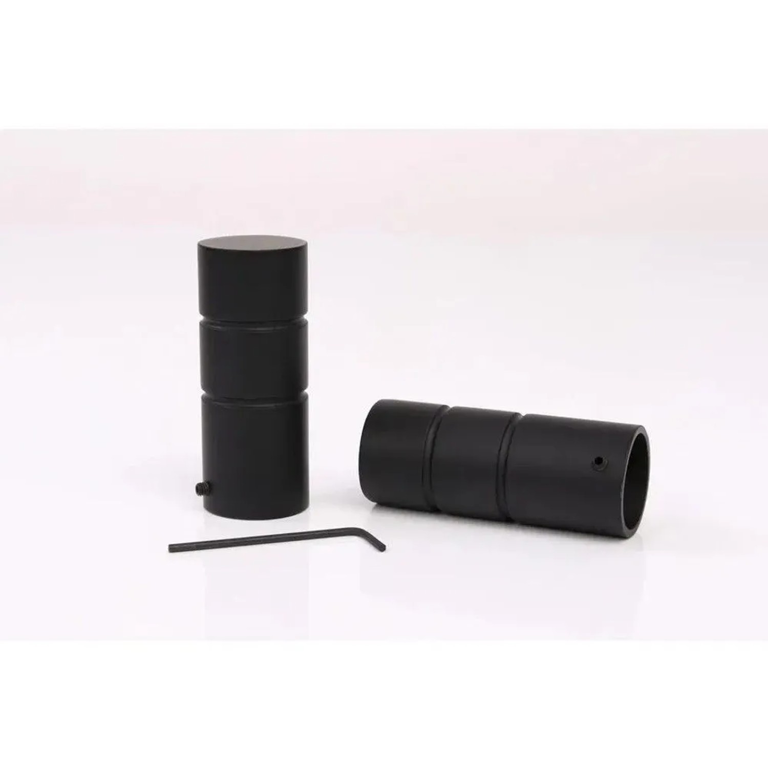 Deco-Raum Gardinenstange nach Maß 1-Lauf Zylinder Ø 25mm Schwarz 400cm