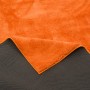Orangefarbener Hochflor Teppich (120x170cm) mit weicher Textur. Luxus Super Soft Langflor Teppich.