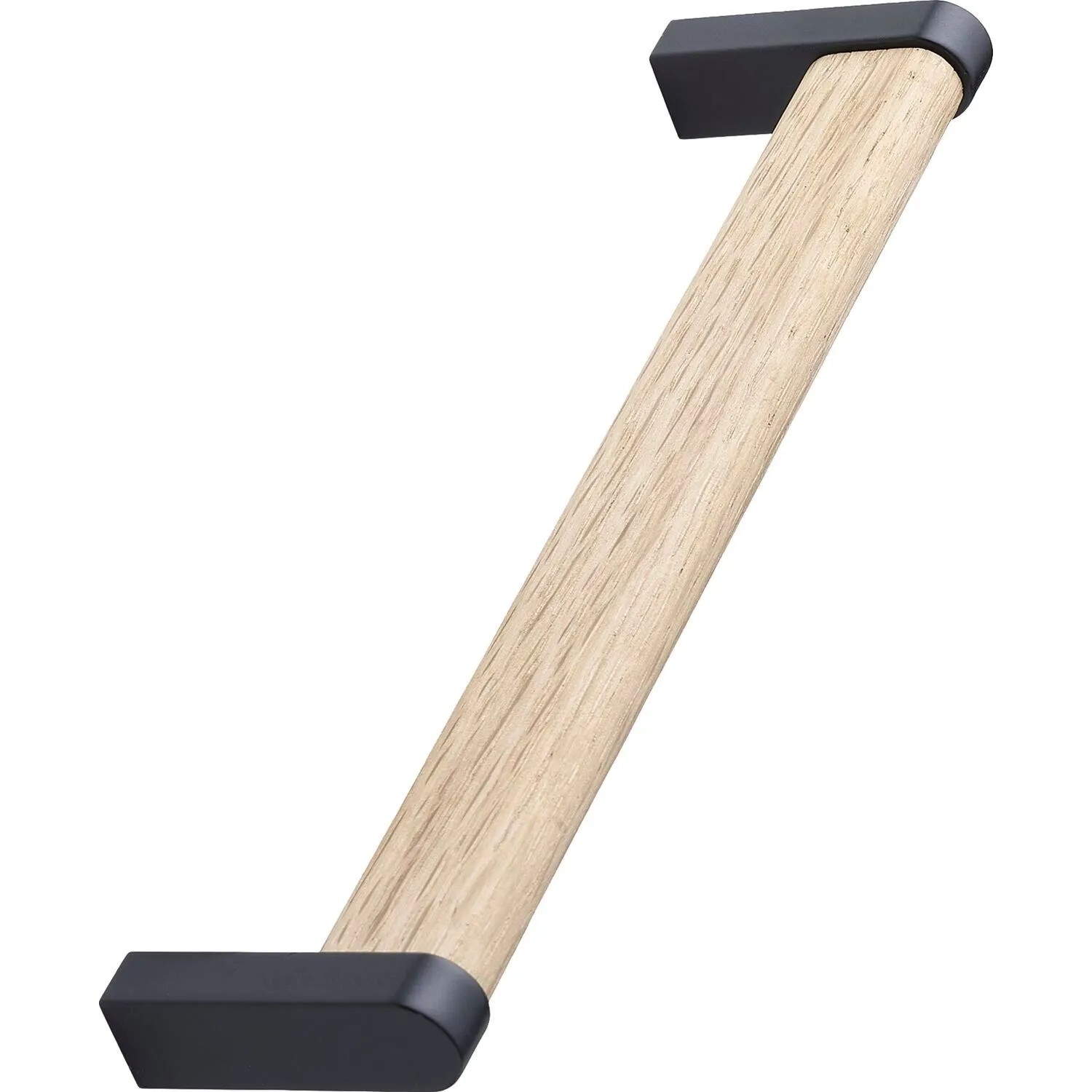 Furnipart Möbelgriff Crossing La 160 mm Zinkdruckguss Schwarz Matt Eiche Lackiert