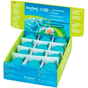 Tetra Pond Ausströmerstein AS 50 im 12er Display für Teichbelüftung.