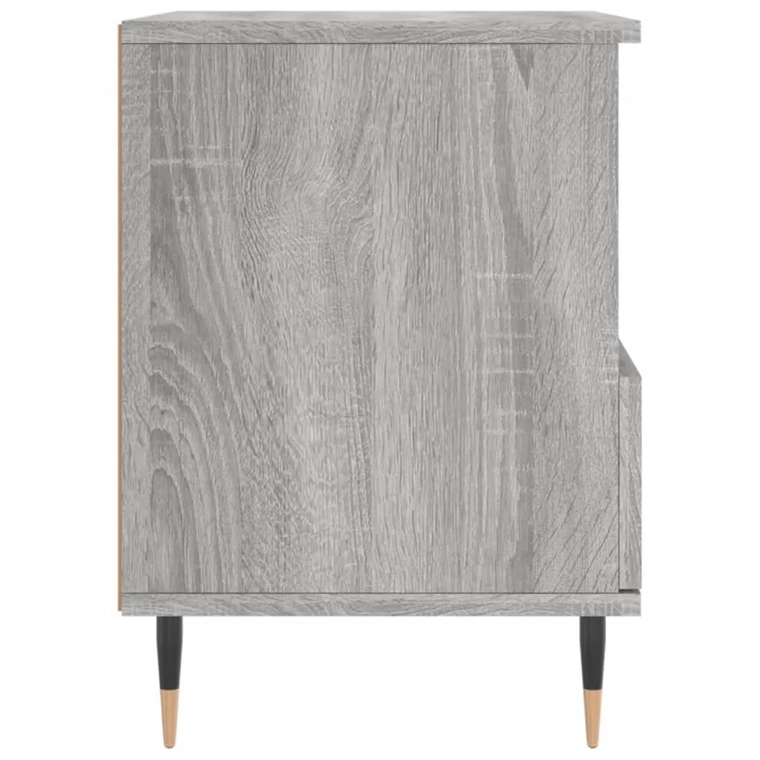 Nachttisch vidaXL, 40x35x50 cm, Grau Sonoma, Holzwerkstoff mit Schublade und Fach.