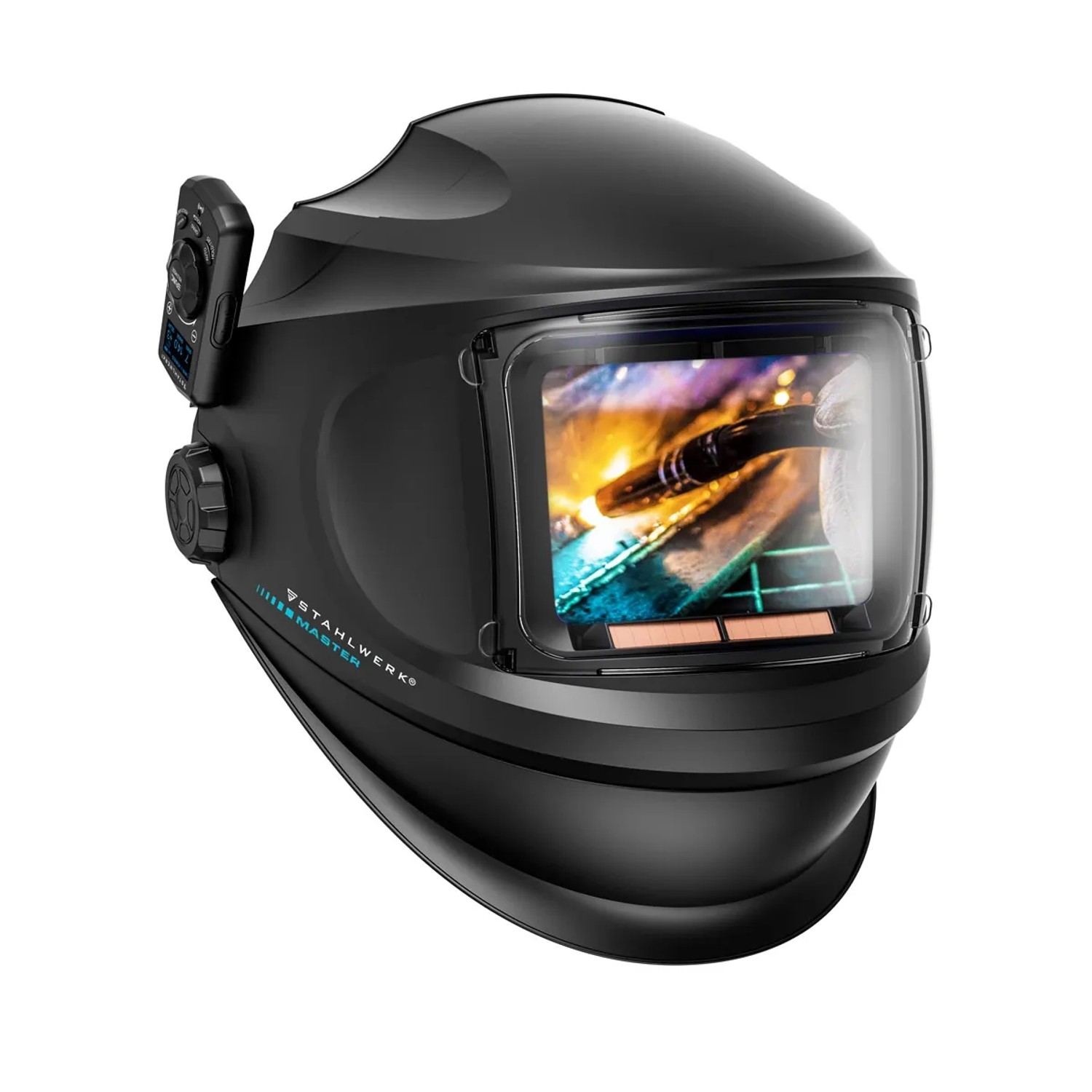 STAHLWERK Schweißhelm Master 3 In 1 Mit Fernbedienung Klappbarem Visier