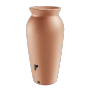 Waterform Regentonne Velcan, 230 l, Terrakotta, mit Hahnanschluss. Ideal für die Gartenbewässerung.