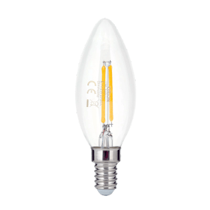 Dimmbare LED-Kerze E14, 2W, 180lm, 2700K, Warmweiß, von Orion Leuchten.